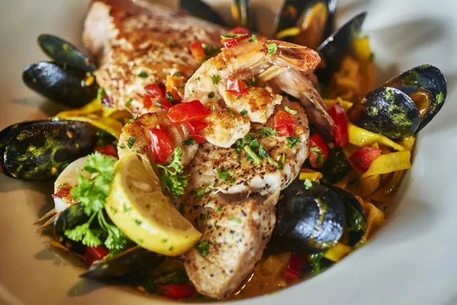 Seafood dish at Appalachian Grill