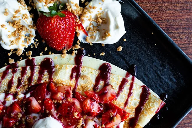 Sweet crêpe at The Galloping Galette