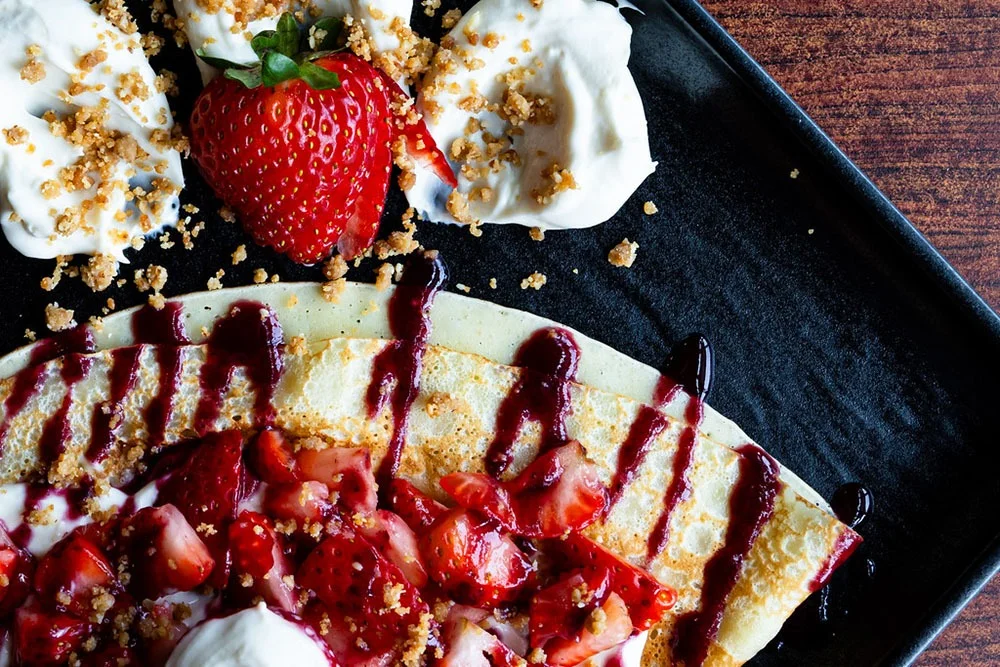 Sweet crêpe at The Galloping Galette