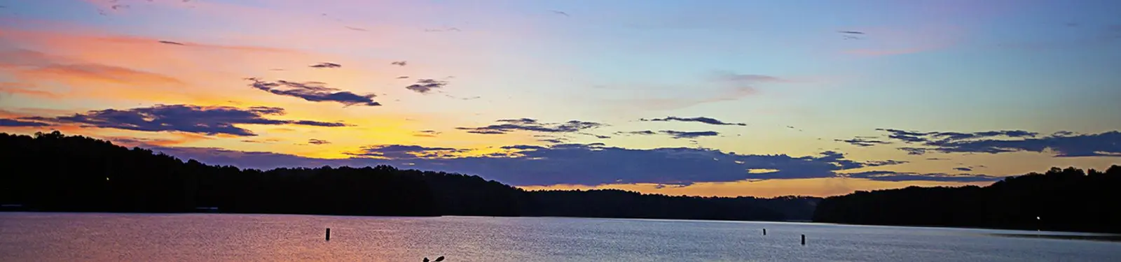 Aerial view of the Tugaloo State Park peninsula on Lake Hartwell