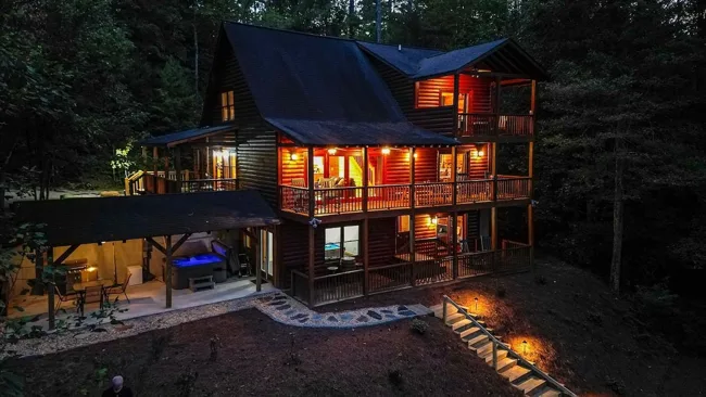 Grand Slam Riverhouse by Mountain Oasis | Riverfront Cabin