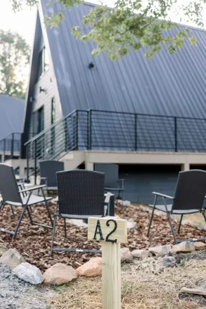 Outdoor terrace beside Dahlonega Resort and Vineyard