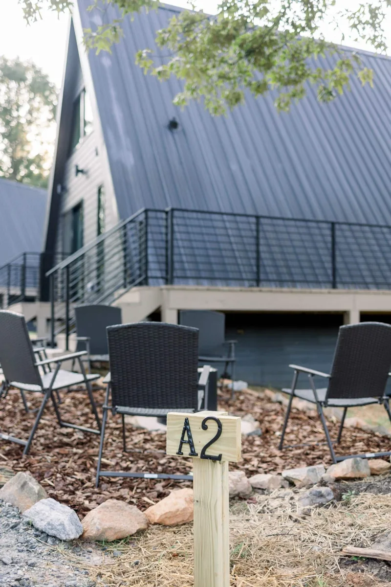 Outdoor terrace beside Dahlonega Resort and Vineyard