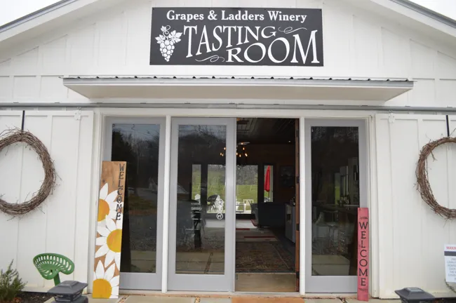 Grapes and Ladders tasting room entrance