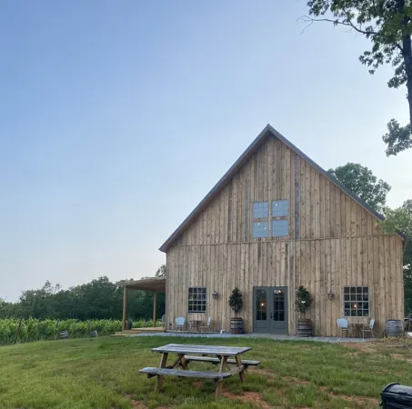 Barn-style Limoges Cellars winery building