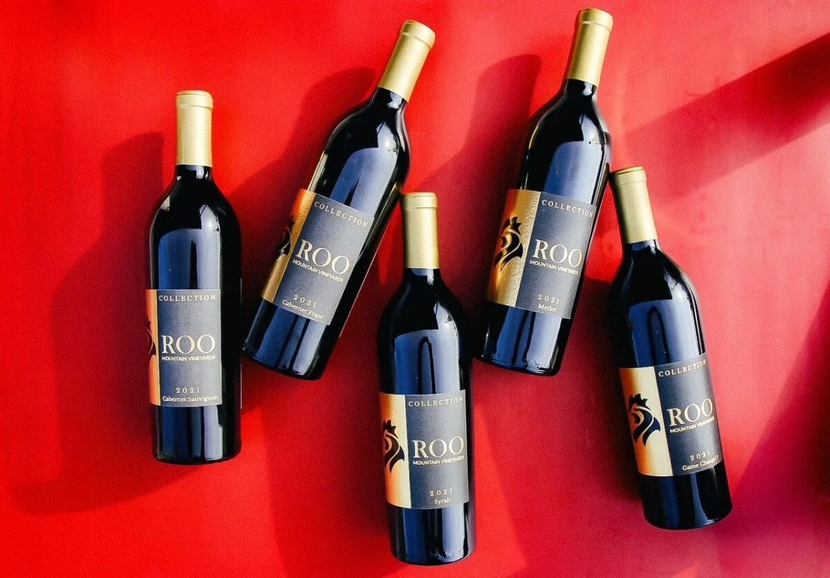 Roo Mountain wine bottle collection